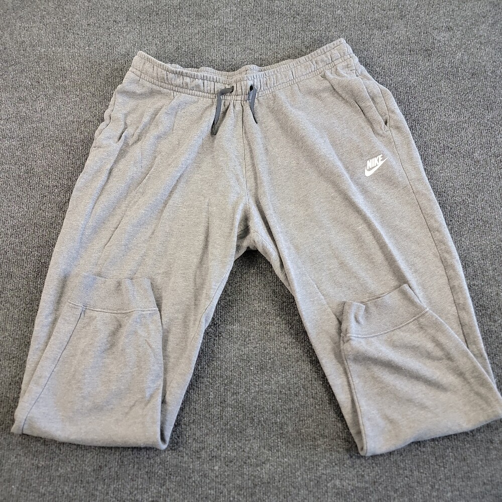 Nike Pants Mens Large Gray Tech Fleece Jogger Sweatpants Zip Pocket Athletic